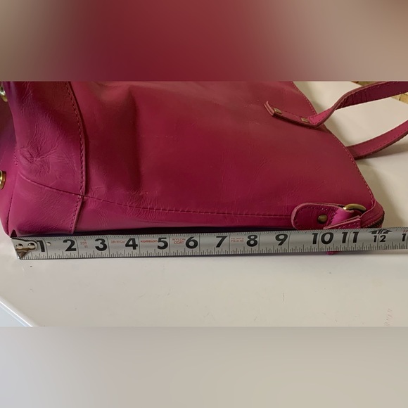 Denver Leather Craft Buffalo Leather Fuchsia Marilyn Tote Bag - Picture 14 of 16